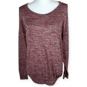 OLD NAVY MARBLED BURGUNDY SWEATER SZ.S EUC.